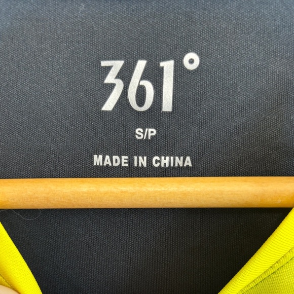 Men's Yellow and Black Long Sleeve Tee - Picture 3 of 4